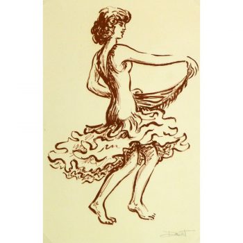 Lithograph of Flamenco Performer 9147m