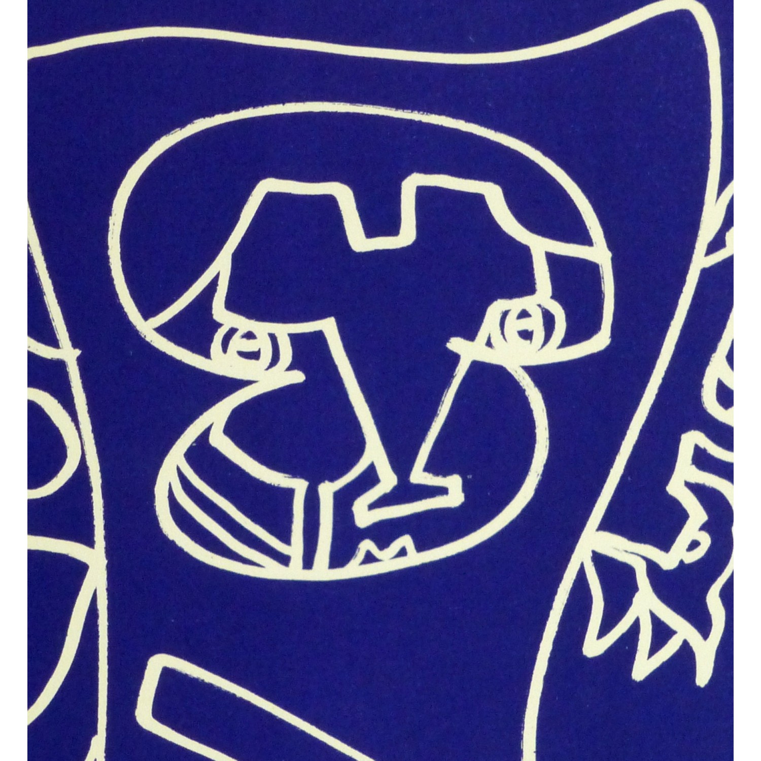 Abstract Lithograph by Charles Lapicque L'Ambition - detail -  9148m Abstract Lithograph by Charles Lapicque L'Ambition - detail - 9148m