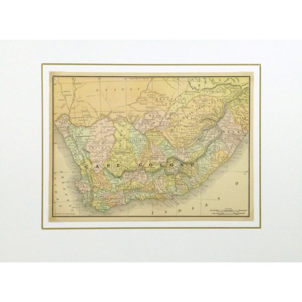 Original Antique Map Cape Colony - matted - 9243m