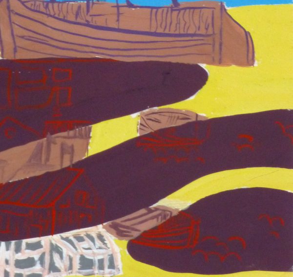 Abstract Gouache - Shipyard-detail-10121M