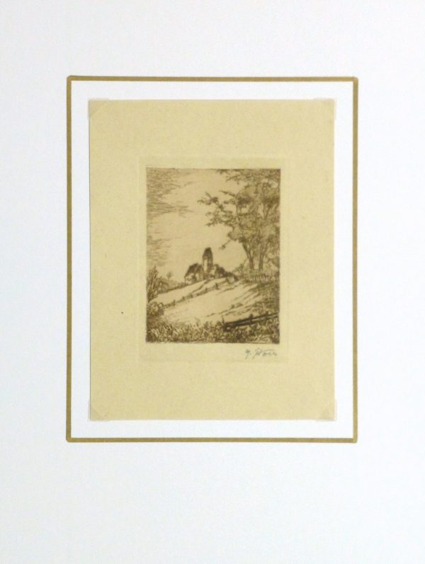 Etching - Over the Hill - Matted-9959M