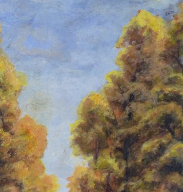 Oil Landscape - Arbor Path - Detail 2-9972M