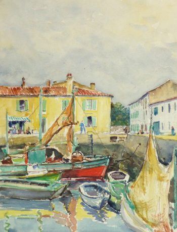 Watercolor Seascape - Bright Harbor-main-10243M