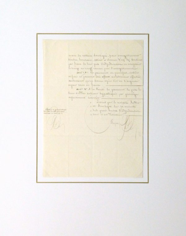 French Manuscript-matted-10290M