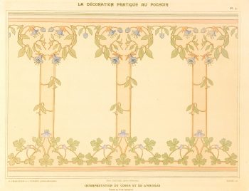 Pochoir Interior Lithograph-main-5681K