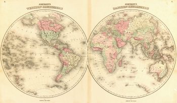 Map- World, 1866-main-7603K