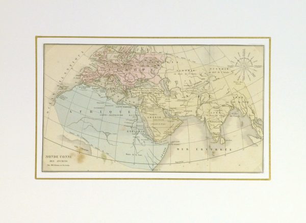 Map- World of the Ancients, 1860-matted-8150K