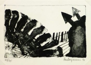 Arrows Abstract Lithograph-main-9289K