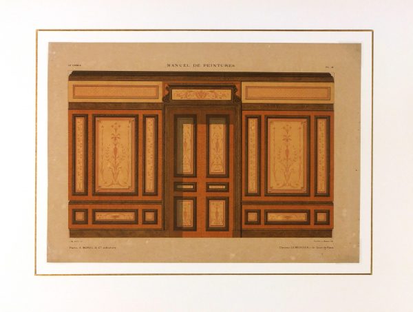 Paris Interior Print, Circa 1880-matted-5677K