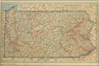 Pennsylvania Map, 1917-main-5783K