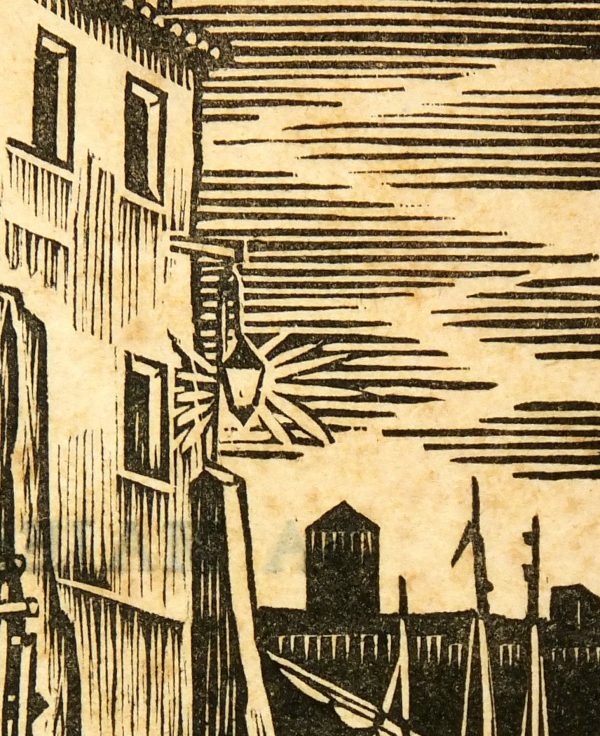 Port Woodblock, 1930-detail-6139K