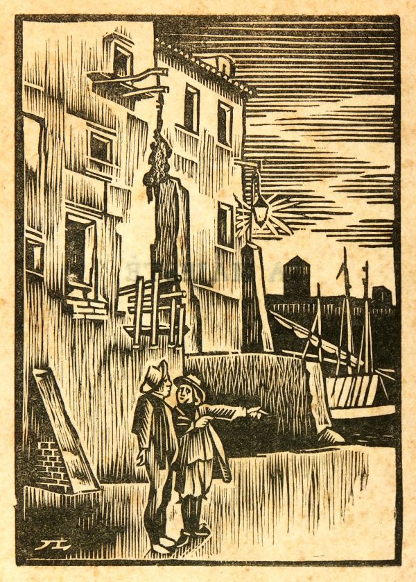 Port Woodblock, 1930-main-6139K
