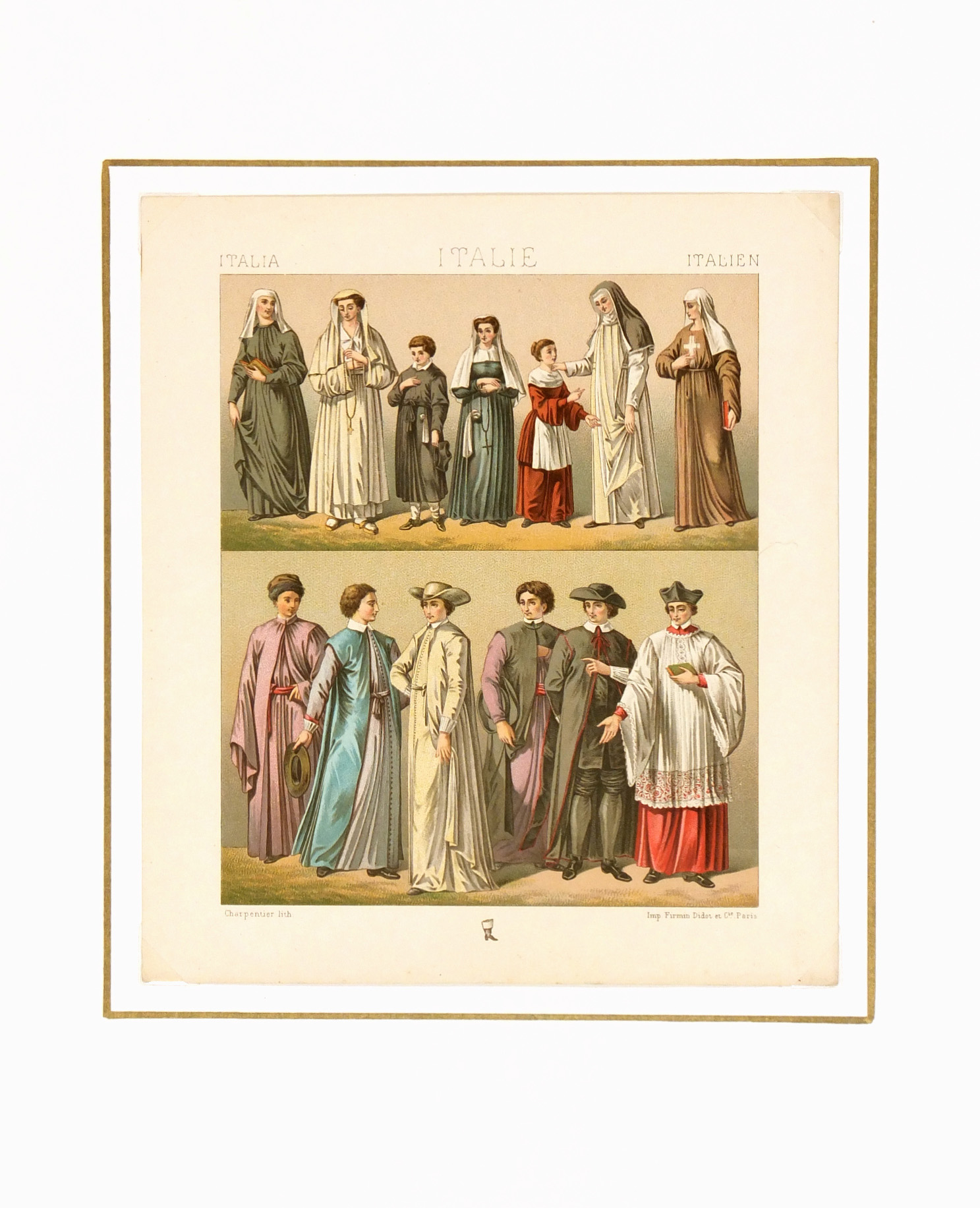Italian Dress Print, 1888-matted-6210K Italian Dress Print, 1888-matted-6210K