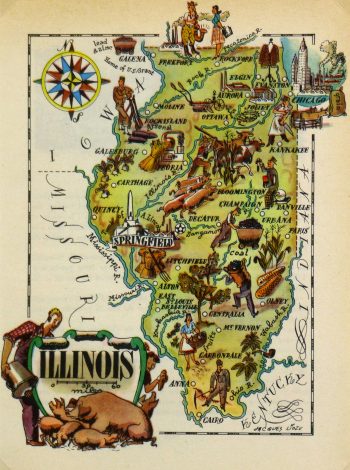 Pictorial Map - Illinois, 1946-main-6241K