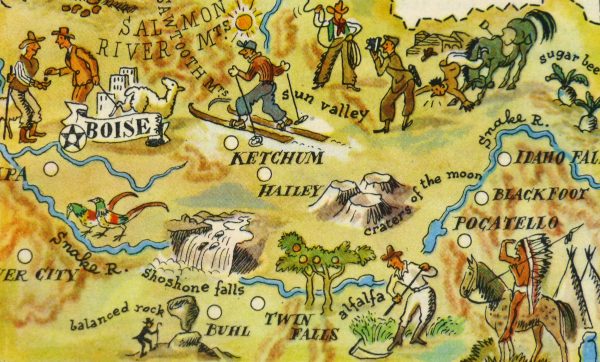 Pictorial Map - Idaho, 1946-detail-6244K