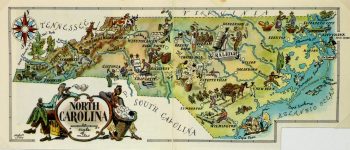 North Carolina Pictorial Map, 1946-main-6261K