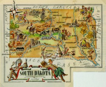 South Dakota Pictorial Map, 1946-main-6266K