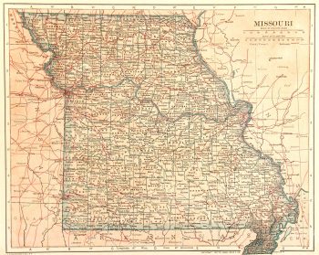 Missouri Map, 1907-main-6532K