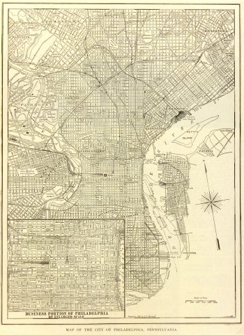 Philadelphia Map, 1908-main-6537K