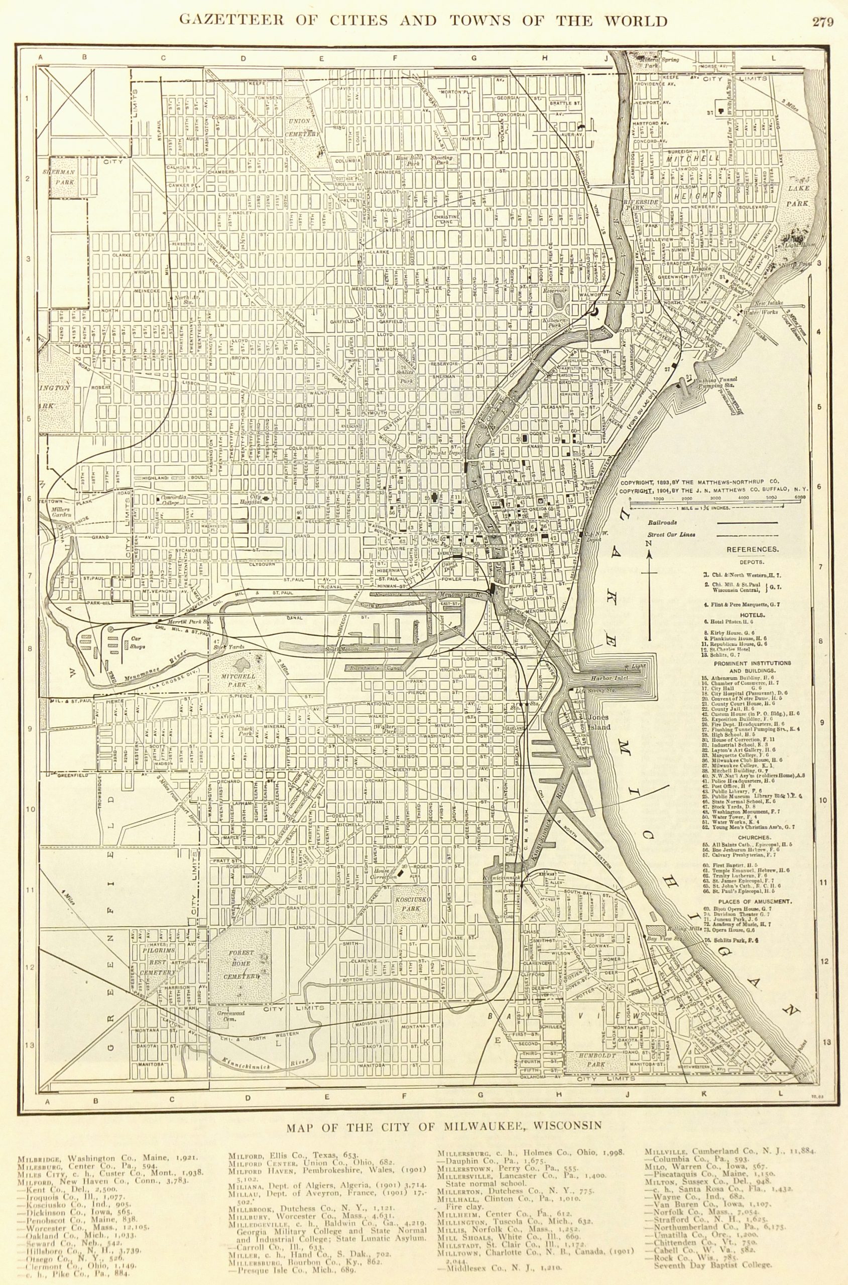Milwaukee map-main-6542K Milwaukee map-main-6542K