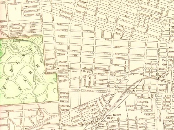 St. Louis, Missouri Map, 1901-detail-7636K