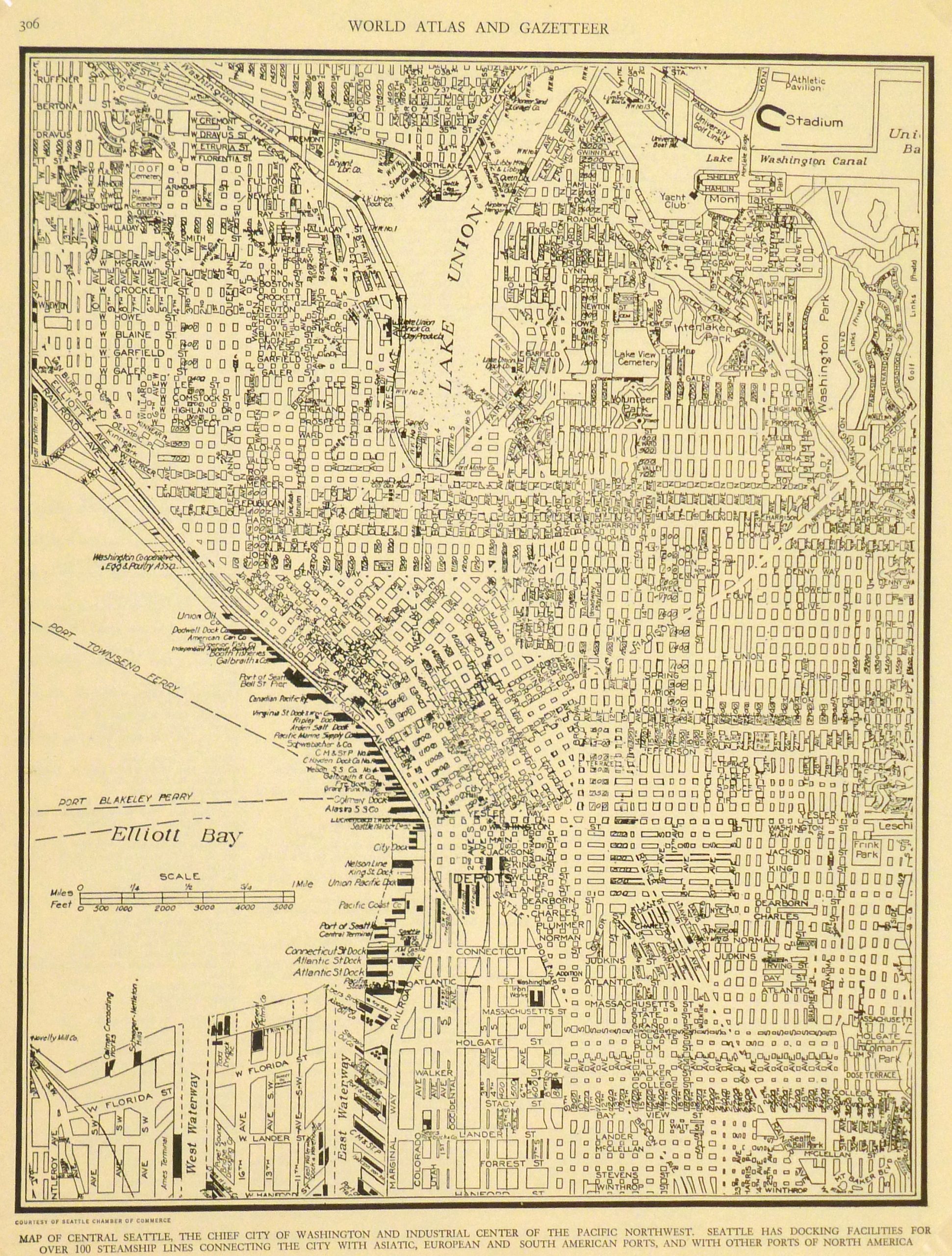 Central Seattle Map, 1937-main-8673K Central Seattle Map, 1937-main-8673K