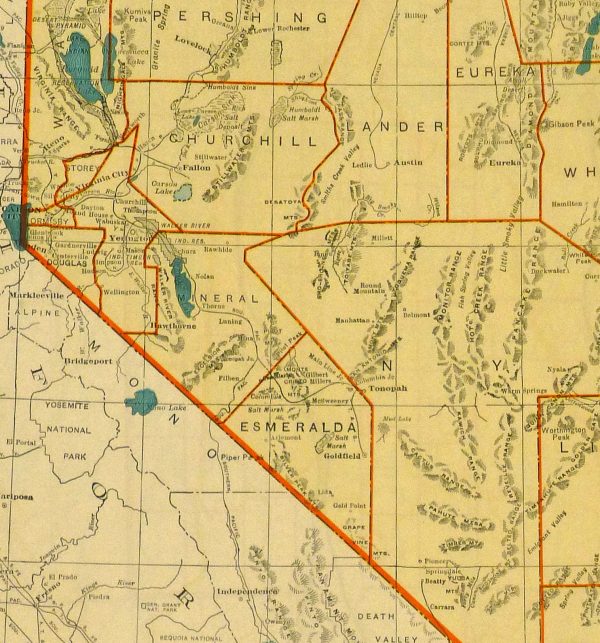 Map of Nevada, 1937-detail-8704K