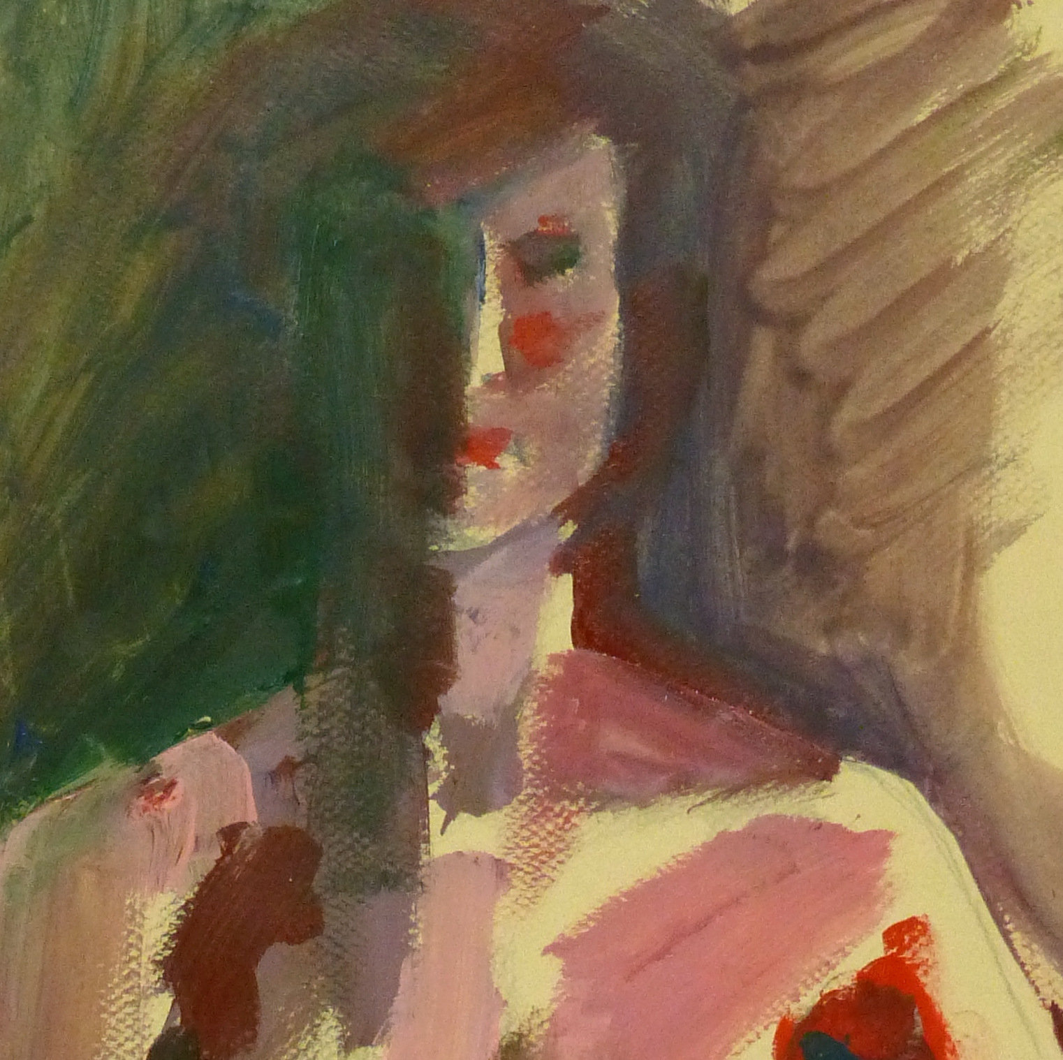 Acrylic - Modern Nude Female-detail 2-9174K Acrylic - Modern Nude Female-detail 2-9174K