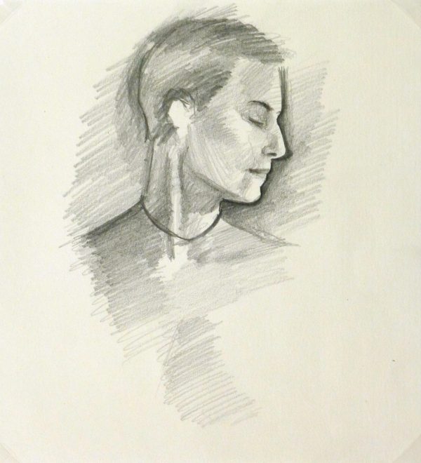 Pencil Portrait - Female Profile-main-9220K