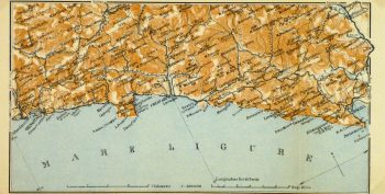 Genova & Spezia Map, 1928-main-9343K