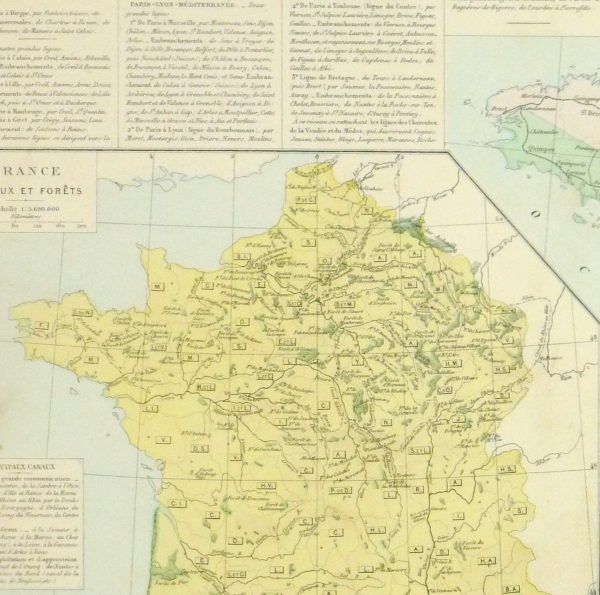 France Railways Map, 1883-detail 2-9379K