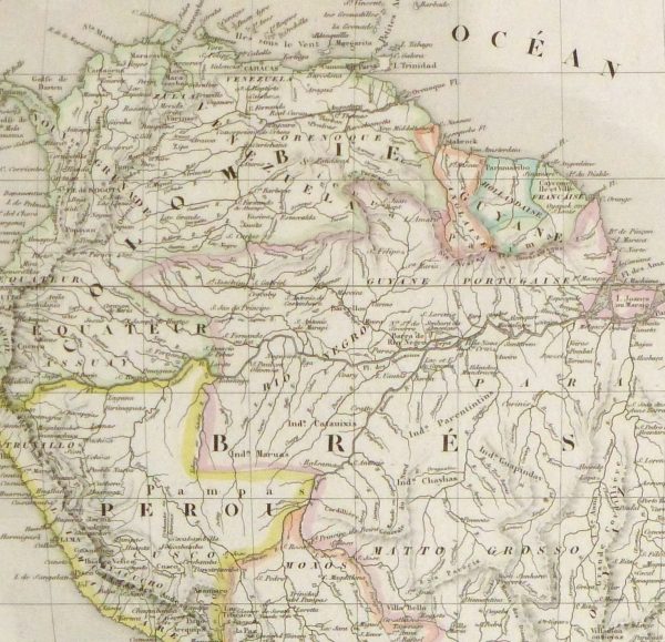 South America Map, 1843-detail 2-9386K