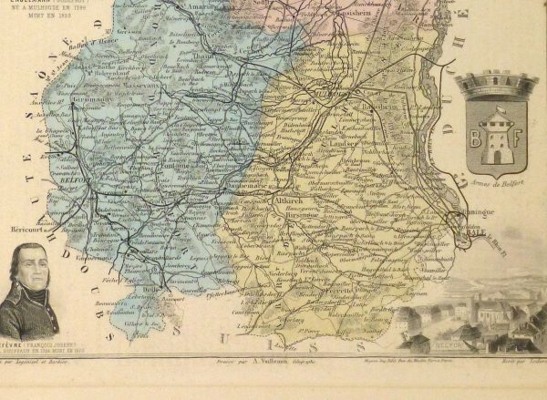 Map of France, 1876-detail-9935K