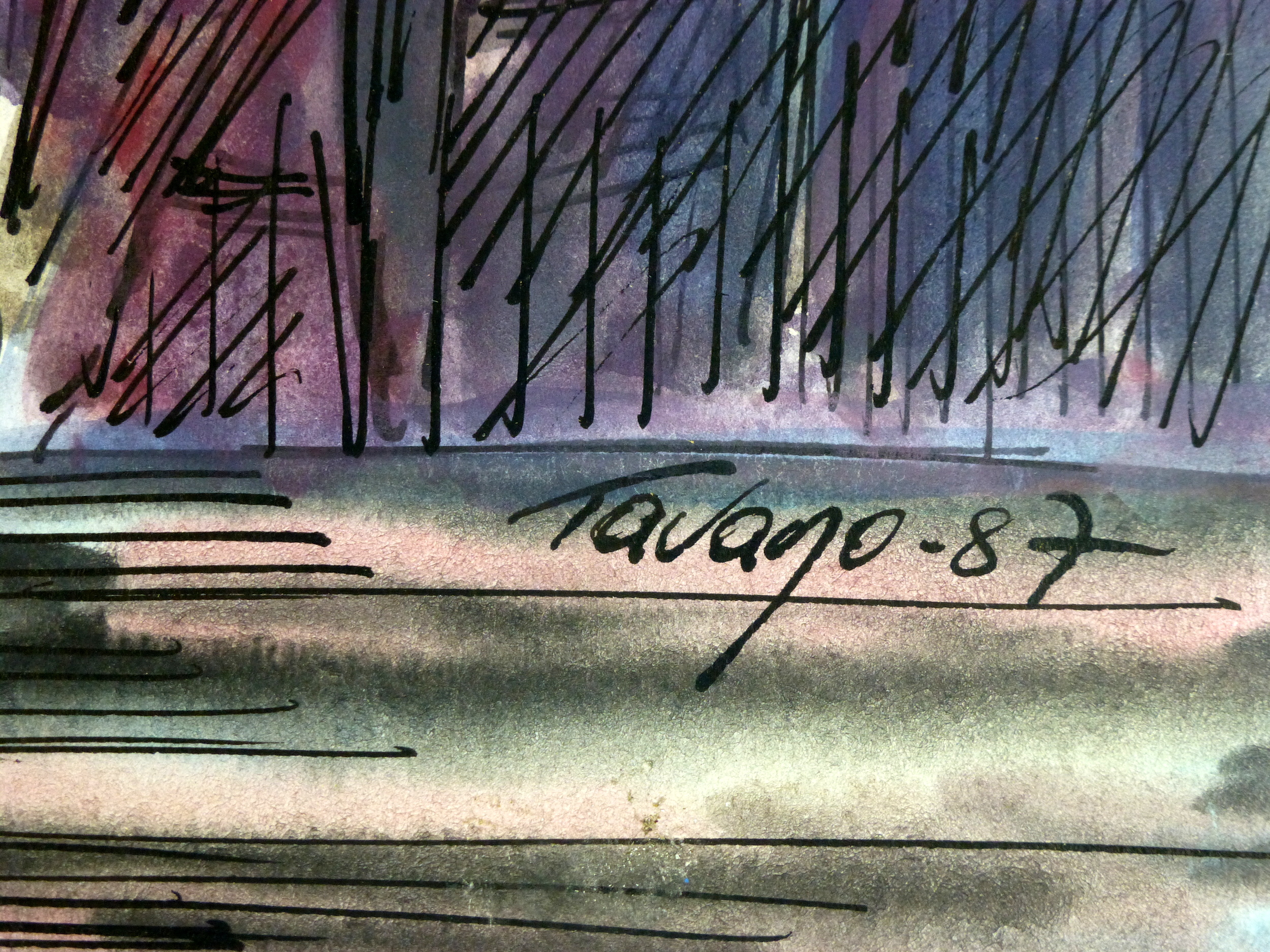 Tango Watercolor, 1987-detail-KB1379 Tango Watercolor, 1987-detail-KB1379