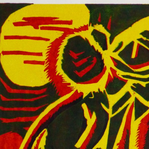 Abstract Woodcut - This Place, 1996-detail 2-10462M