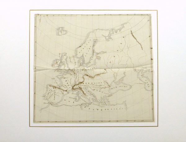 Map of Europe, 1856-matted-10496M