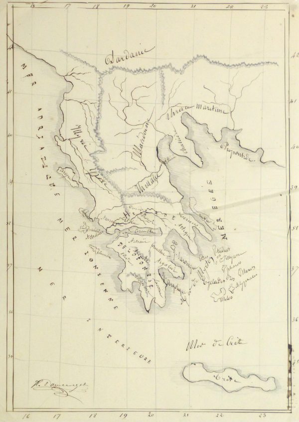 Map of Greece, 1856-main-10499M