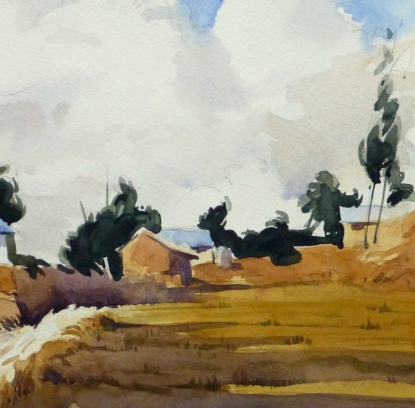 Watercolor Landscape - Rural Village, 2011-detail-10532M