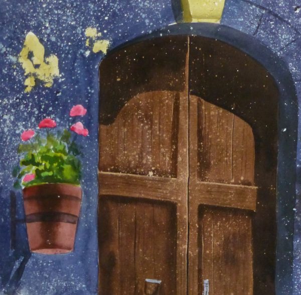 Watercolor Landscape - Rustic Entryway, 2011-detail 2-10534M