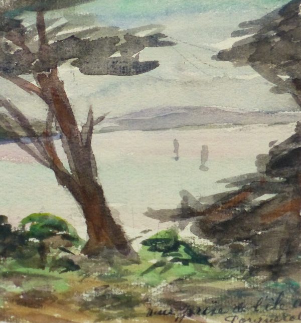 Watercolor Landscape - Shore Canopy, 1938-detail-10631M