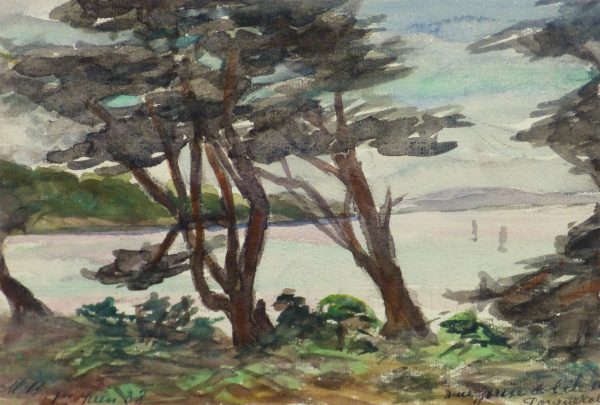 Watercolor Landscape - Shore Canopy, 1938-main-10631M