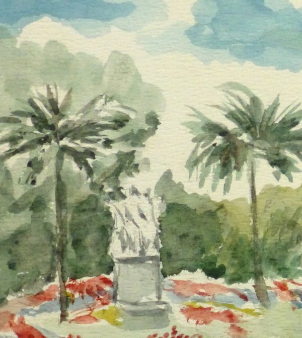 Watercolor Landscape - Rainbow Waters, 1949-detail 2-10637M