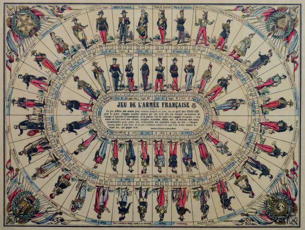 French Lithograph- Dice Game, Circa 1870-main-10648M