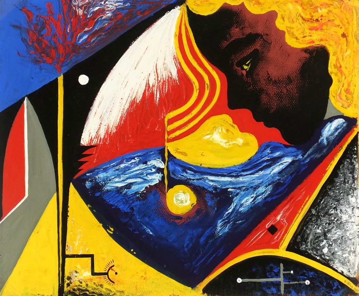 Abstract Acrylic - Visage, 1957-main-5956G Abstract Acrylic - Visage, 1957-main-5956G