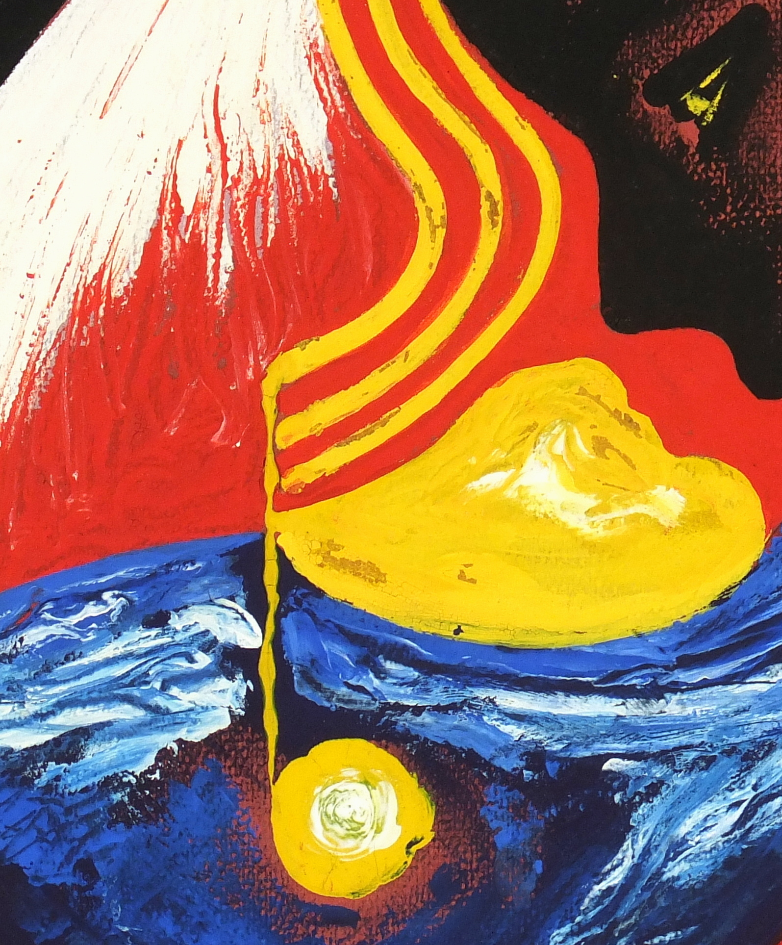 Abstract Acrylic - Visage, 1957-detail-5956G Abstract Acrylic - Visage, 1957-detail-5956G