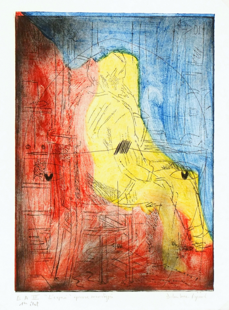 Aquatint Etching - L'Expose, Circa 2000-main-5999G Aquatint Etching - L'Expose, Circa 2000-main-5999G