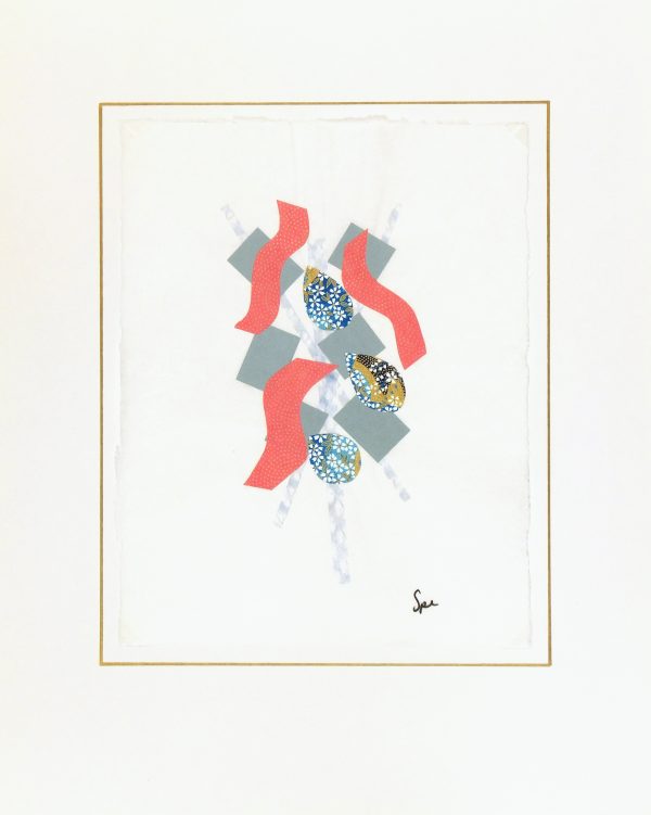 Abstract Collage - Japanese Modern IV, 2013-matted-6094G