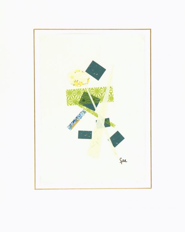 Abstract Collage - Japanese Modern V, 2013-matted-6095G