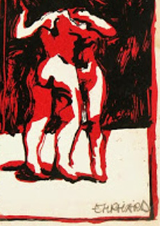 Lithograph - Nude Tango-detail-7521G Lithograph - Nude Tango-detail-7521G
