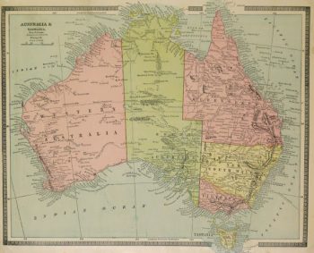 Map of Australia, 1890-main-8204K